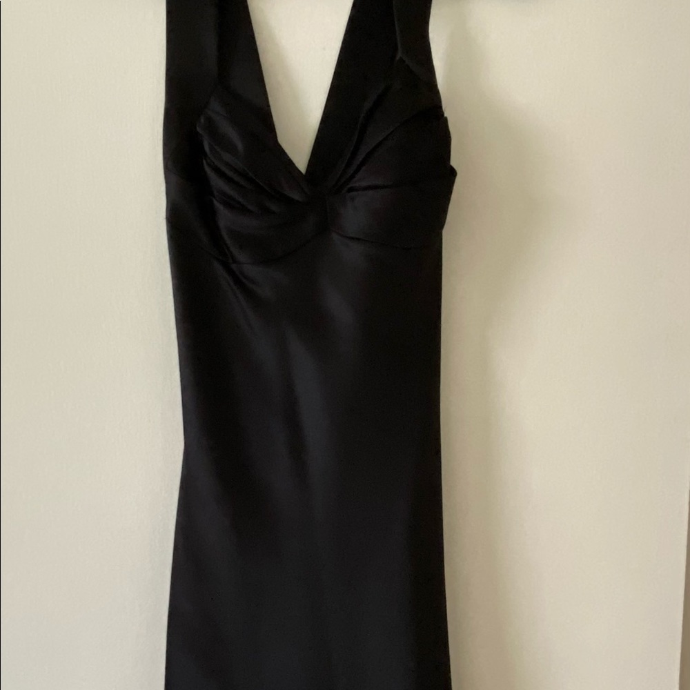 Black Calvin Klein cocktail dress